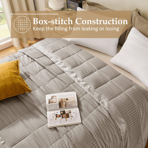 Downluxe all-season blanket breathable design suitable for summer and winter