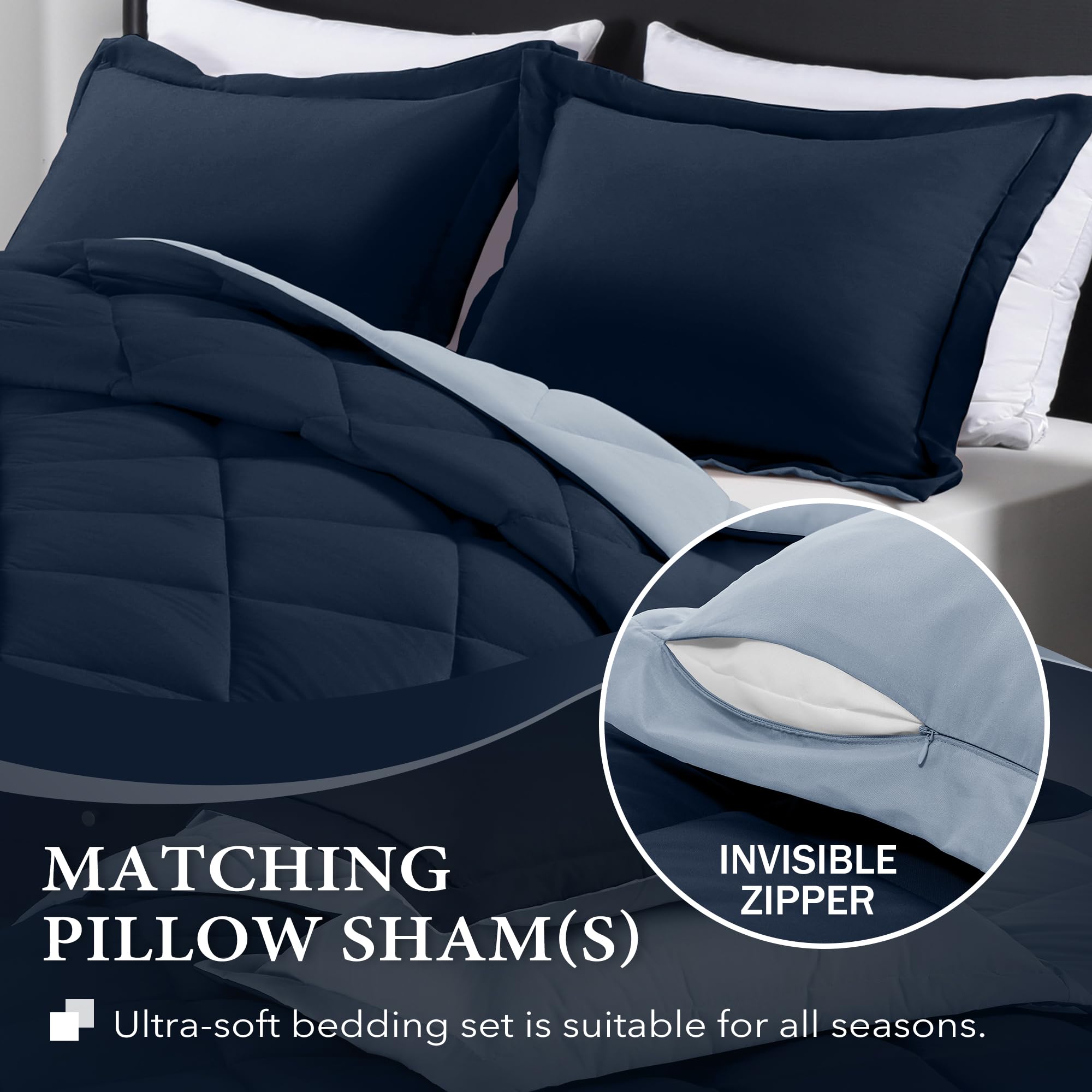 downluxe Brushed microfiber offers soft, cloud-like comfort for restful nights