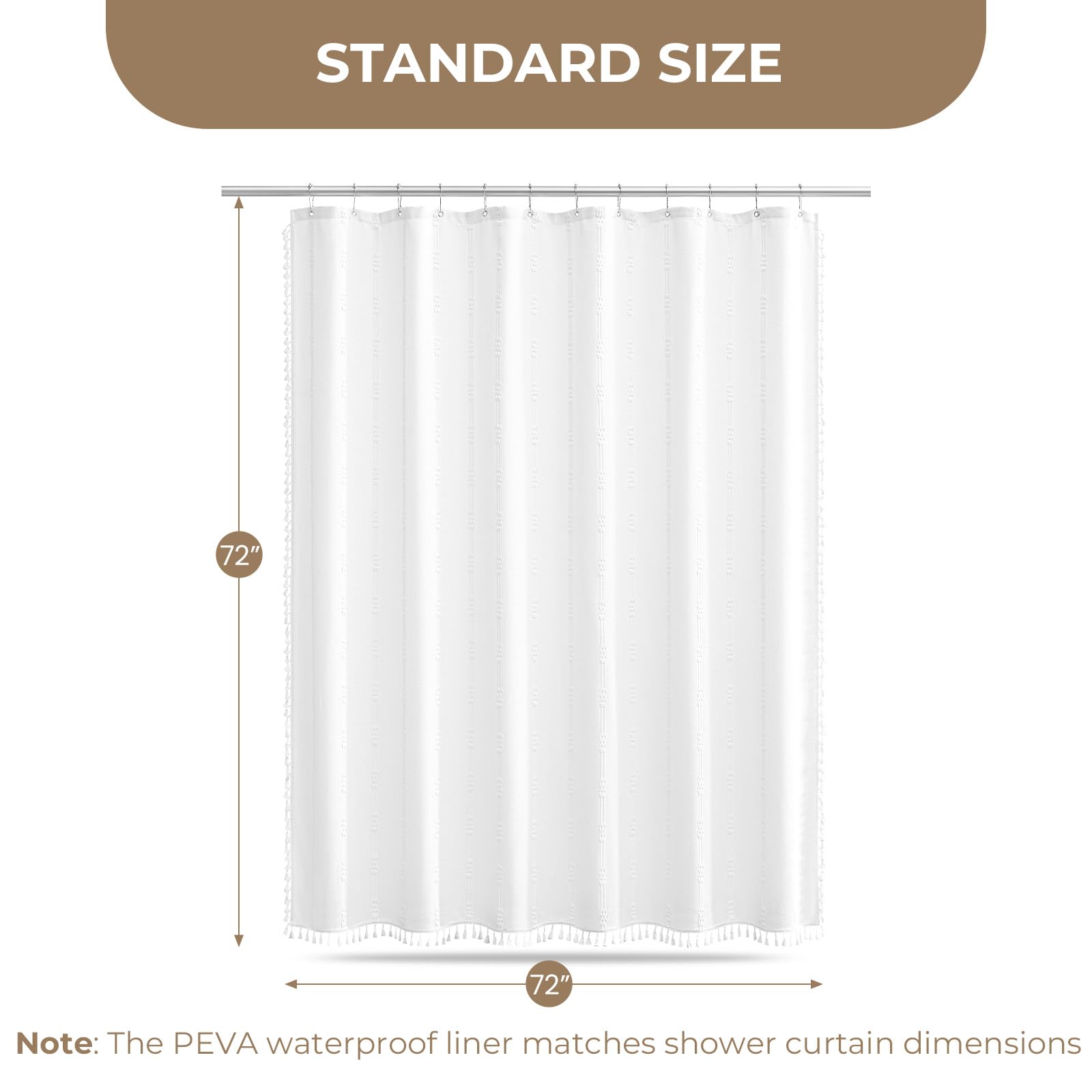 Downluxe easy care curtain that resists shrinking for long-lasting looks.
