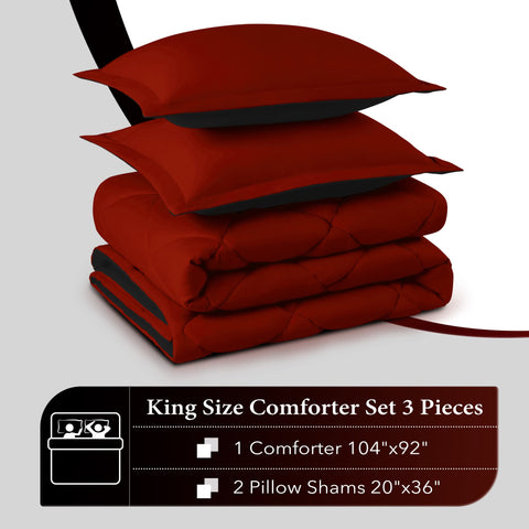 Downluxe pillow shams included complete the coordinated bed look