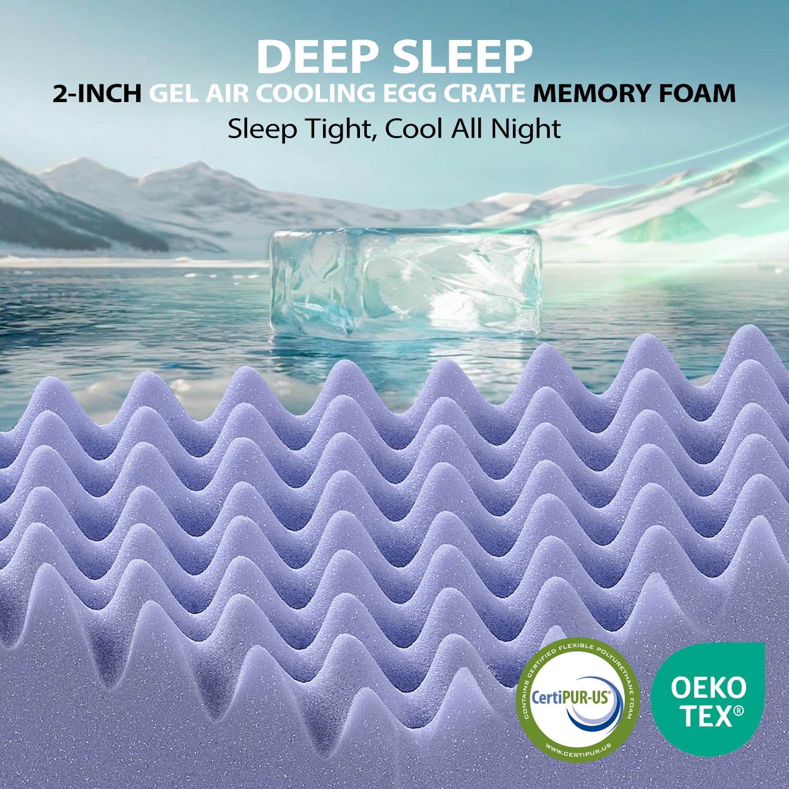 Downluxe deep-pocket design fits most mattresses securely.