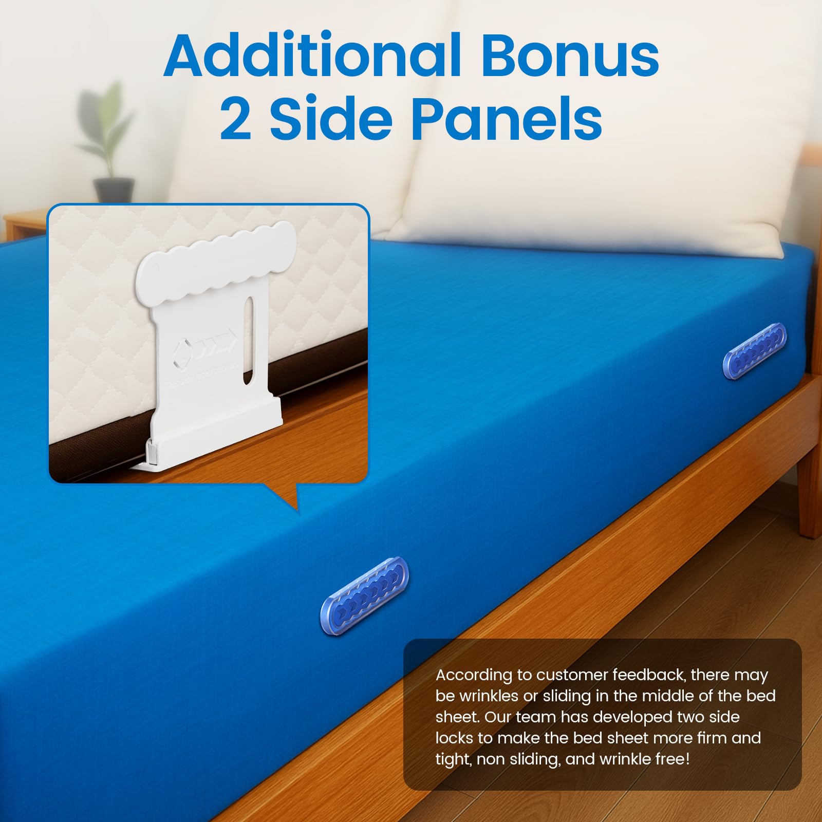 Downoop Bed Lock Holder easy installation reduces daily sheet adjustments