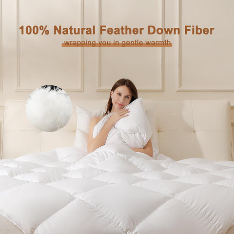 DOWNSTORIA Corner loops detail secures the duvet for steady, undisturbed sleep.