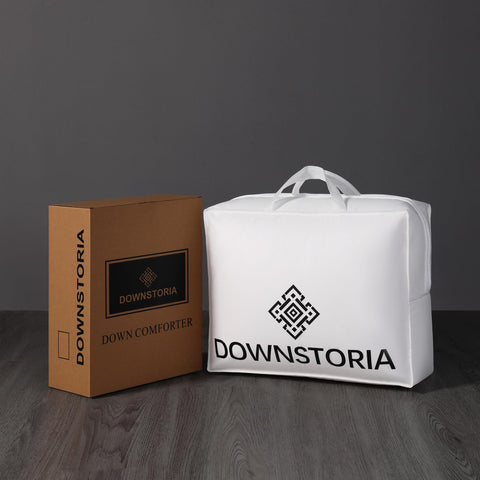 DOWNSTORIA hotel-quality feel brings plush, quiet nights to your bedroom.