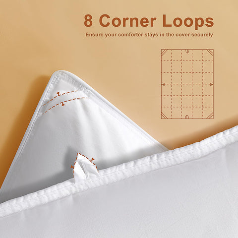 DOWNSTORIA Skin-friendly cotton cover provides soft, breathable comfort.