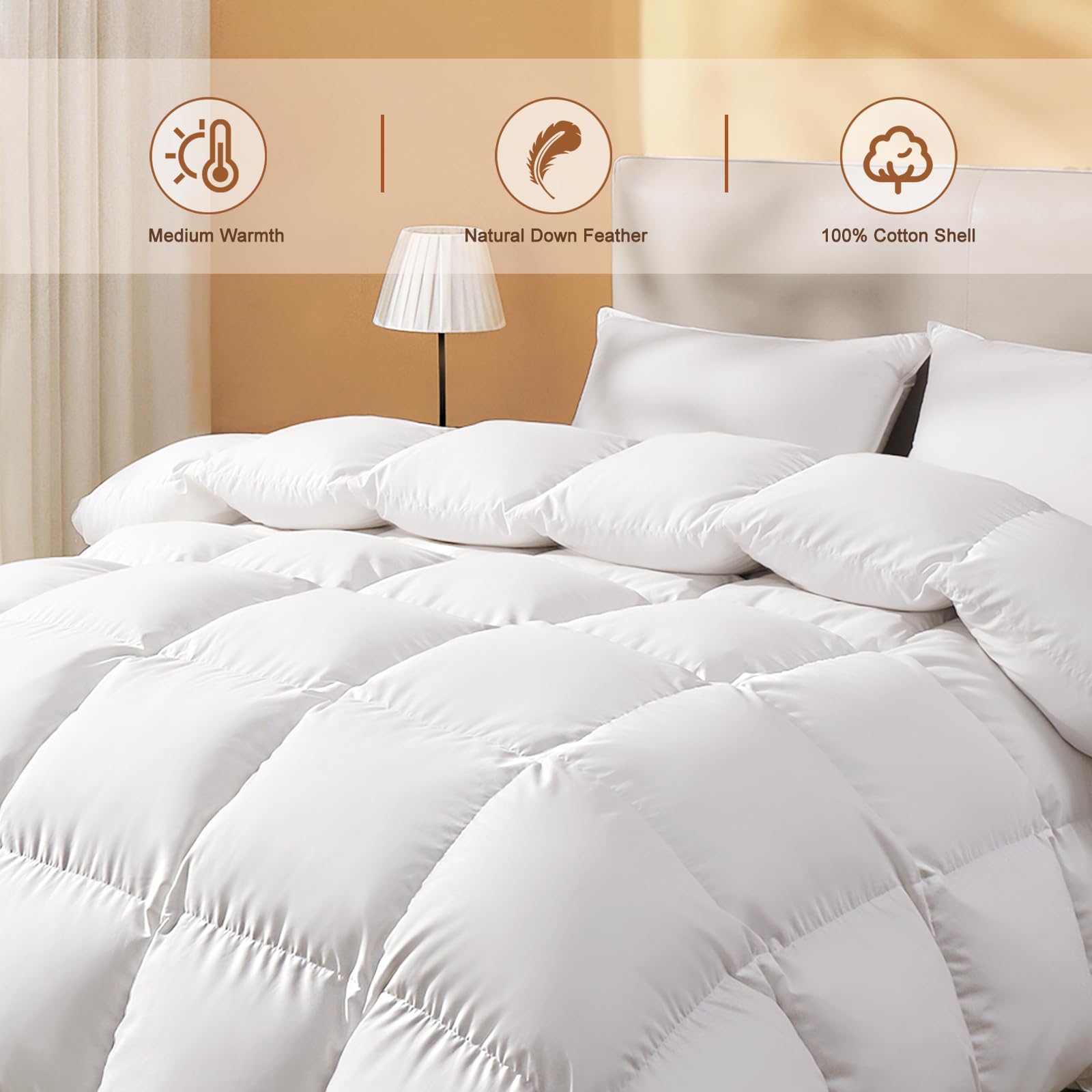 DOWNSTORIA Ultra-soft down offers a gentle touch against the skin.