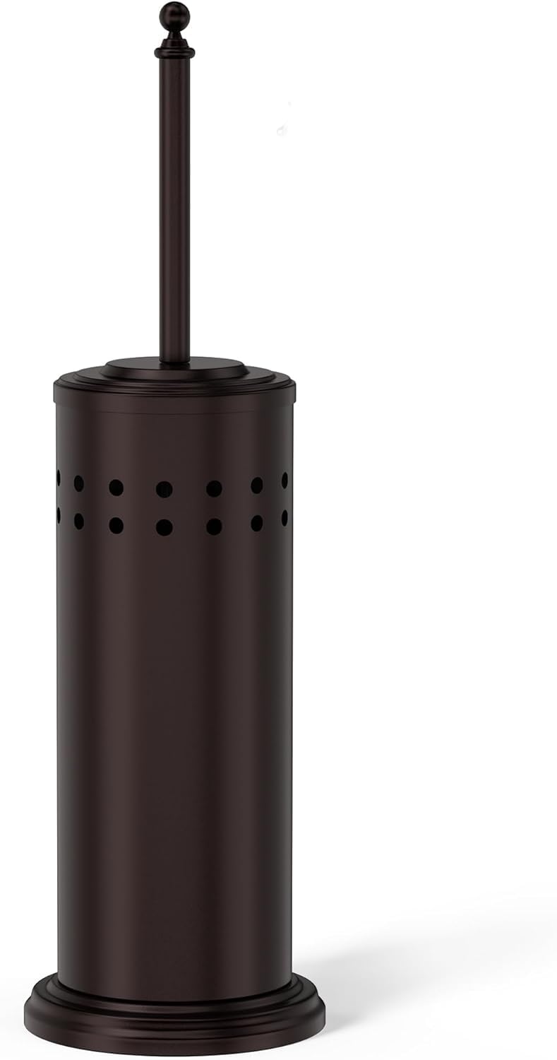 DOWRY anti-hand off toilet plunger with bronze holder, sturdy and durable.