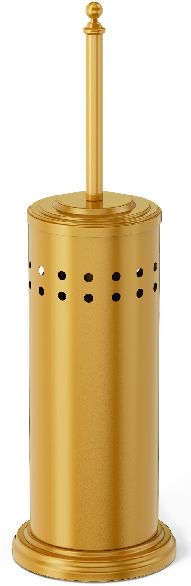 Dowry anti-hand-off toilet plunger with holder keeps bathroom organized