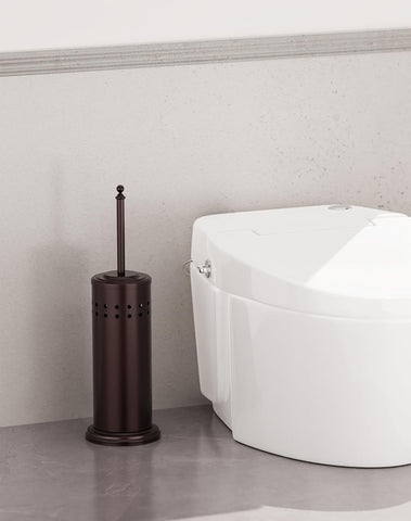 DOWRY toilet plunger with strong suction head in action clears clogs.