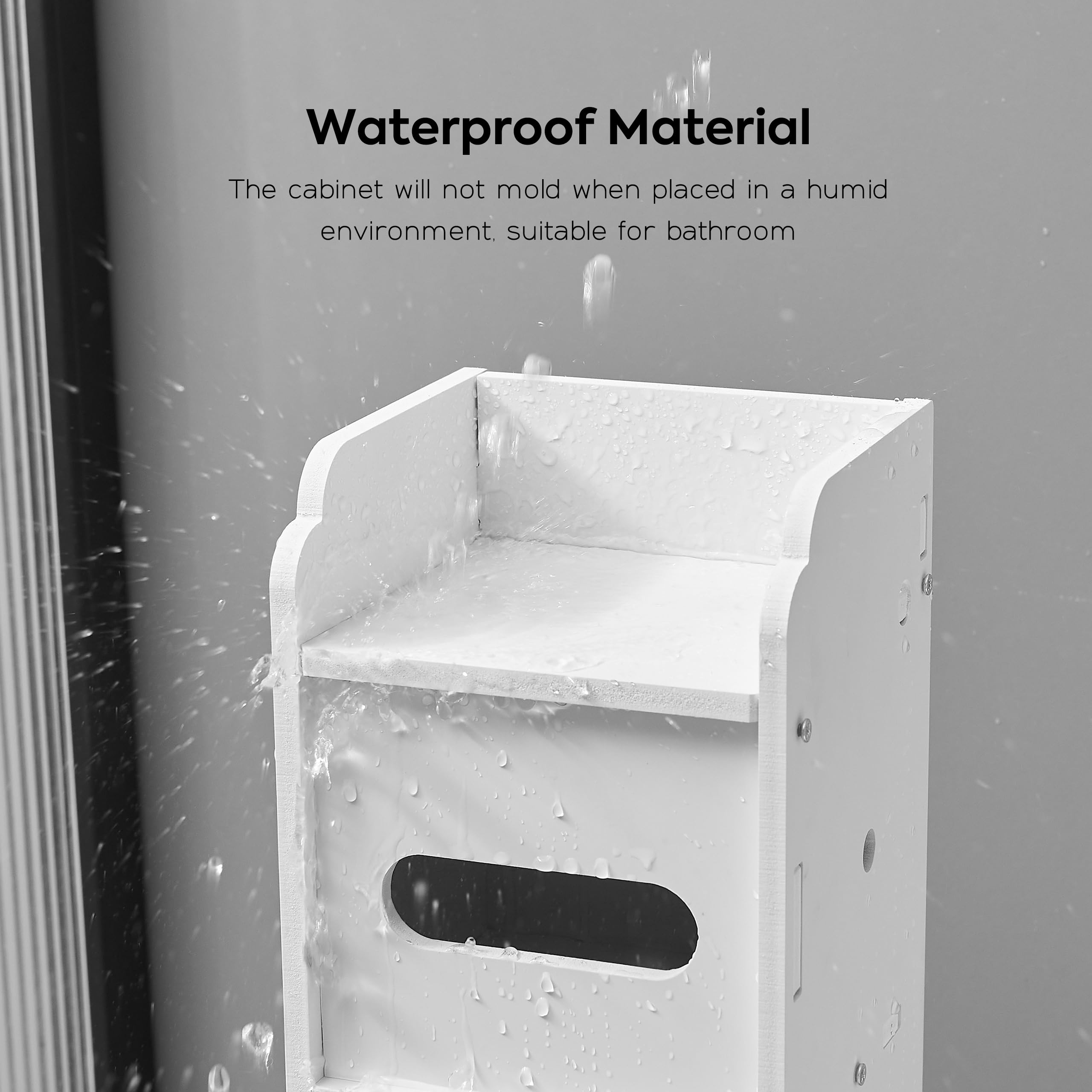 Doxo White waterproof PVC close-up emphasizing durable moisture-resistant construction