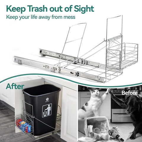 DOYOQI front basket adds extra garbage bag storage.