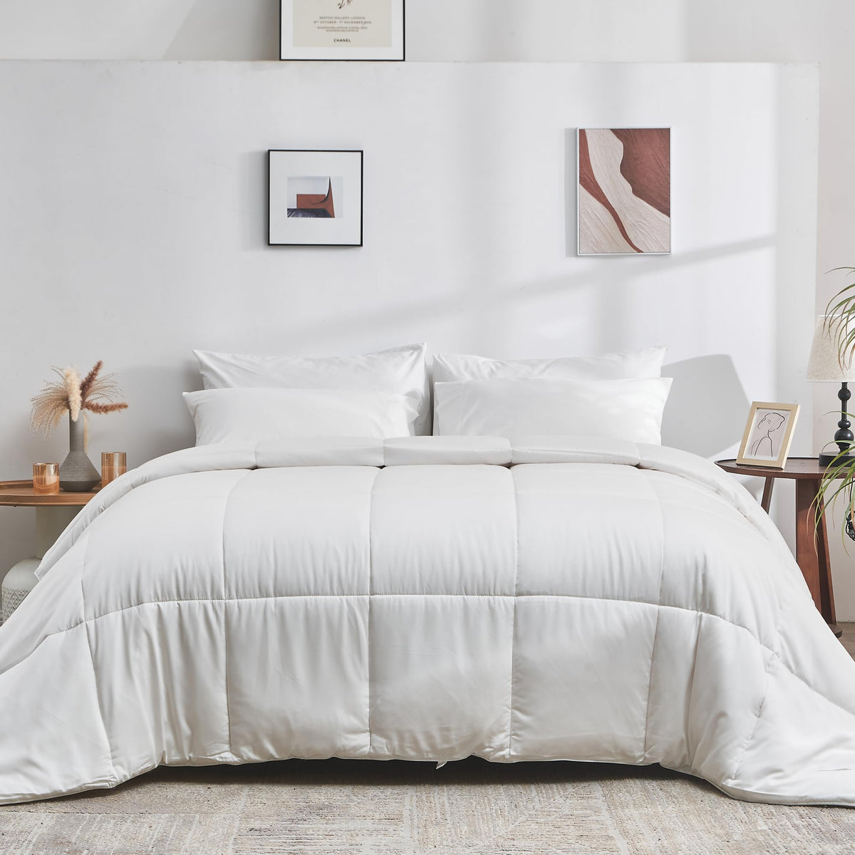 DOZ All Season Cooling Comforter shows silky texture for cooler, comfortable nights.