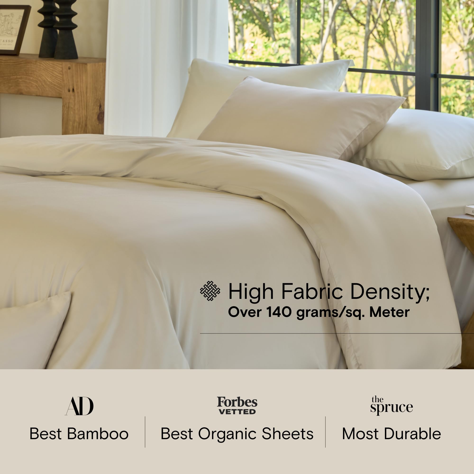 DOZ by SIJO duvet cover zipper closure close-up for easy on/off.