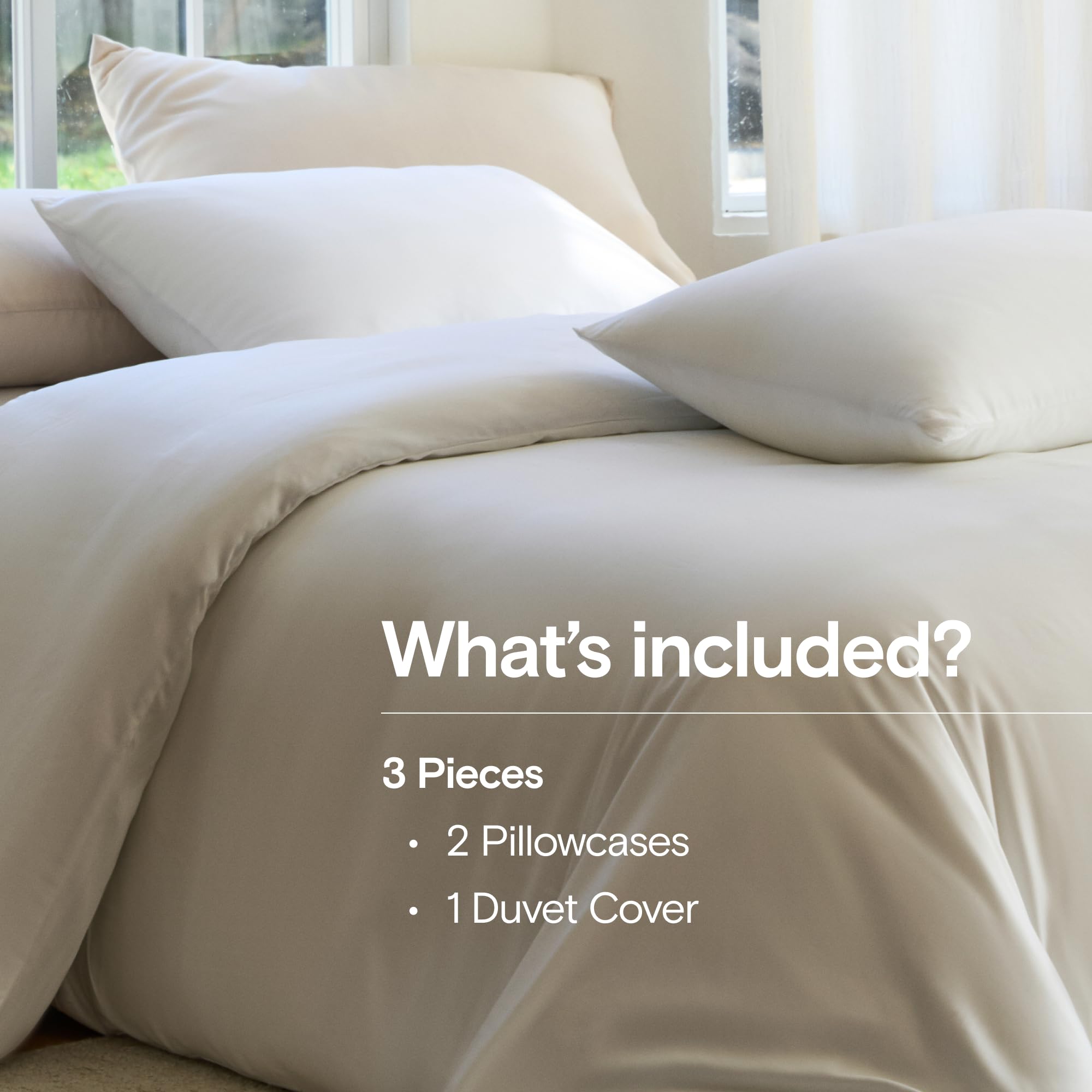 DOZ by SIJO duvet cover closeup of sateen weave showing buttery softness and smooth drape.