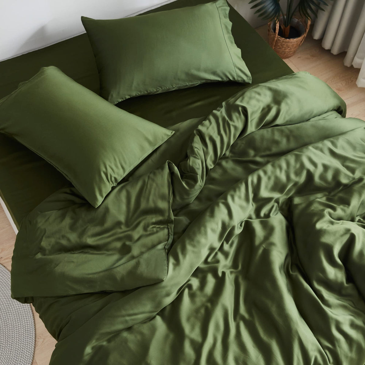 DOZ by SIJO forest queen top sheet with buttery softness and silky drape