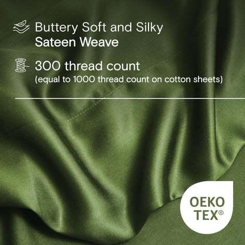 DOZ by SIJO forest weave detail displays sateen finish for gentle skin feel