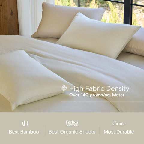 Detail of DOZ duvet cover with 8 loops and zipper for secure fit