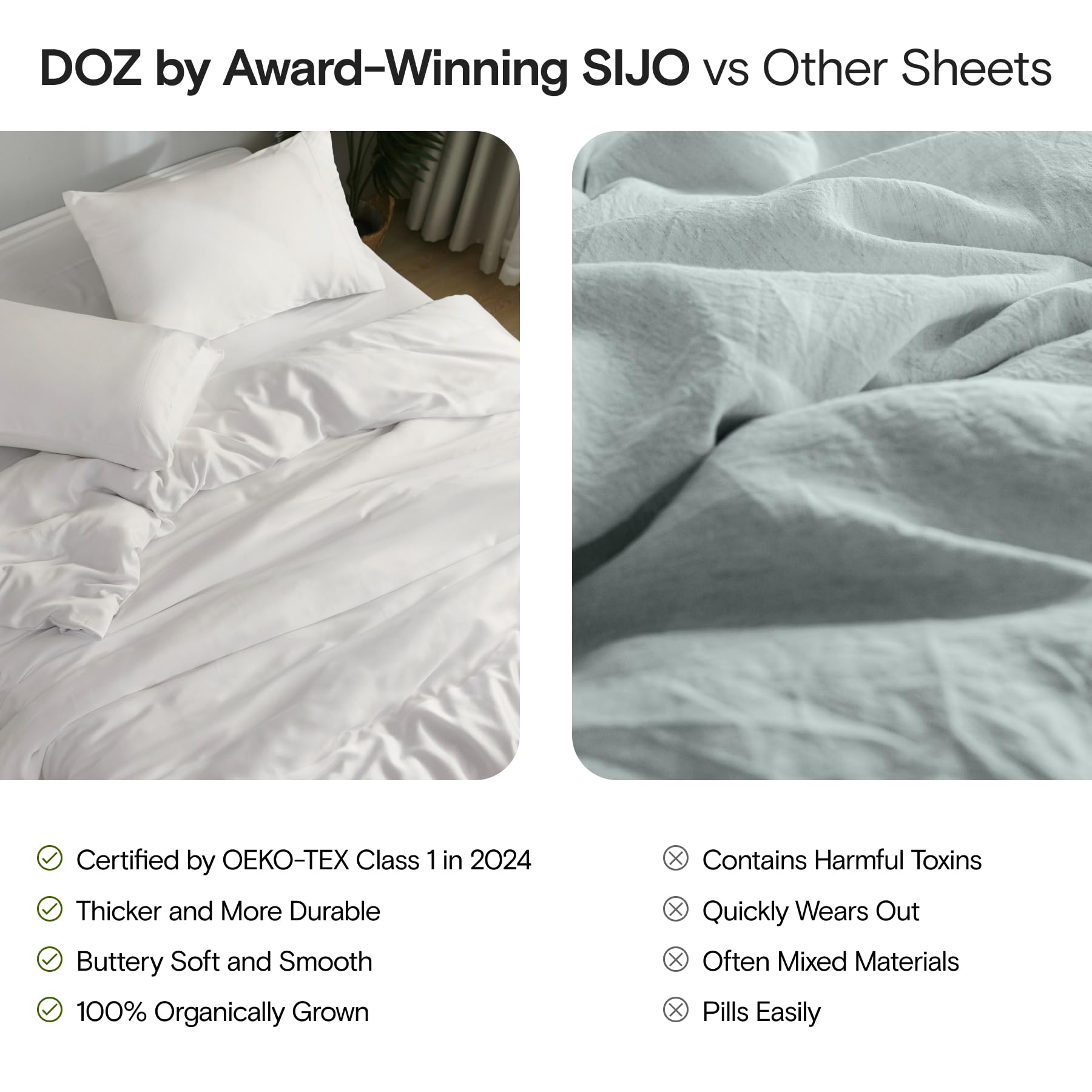 DOZ bamboo viscose Forest King 16-inch deep-pocket fitted sheet close-up