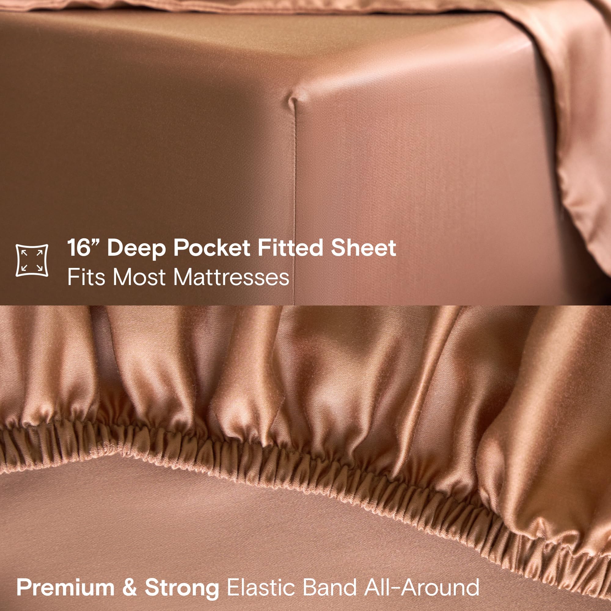 DOZ clay queen bed with cooling, breathable sheets in a serene room
