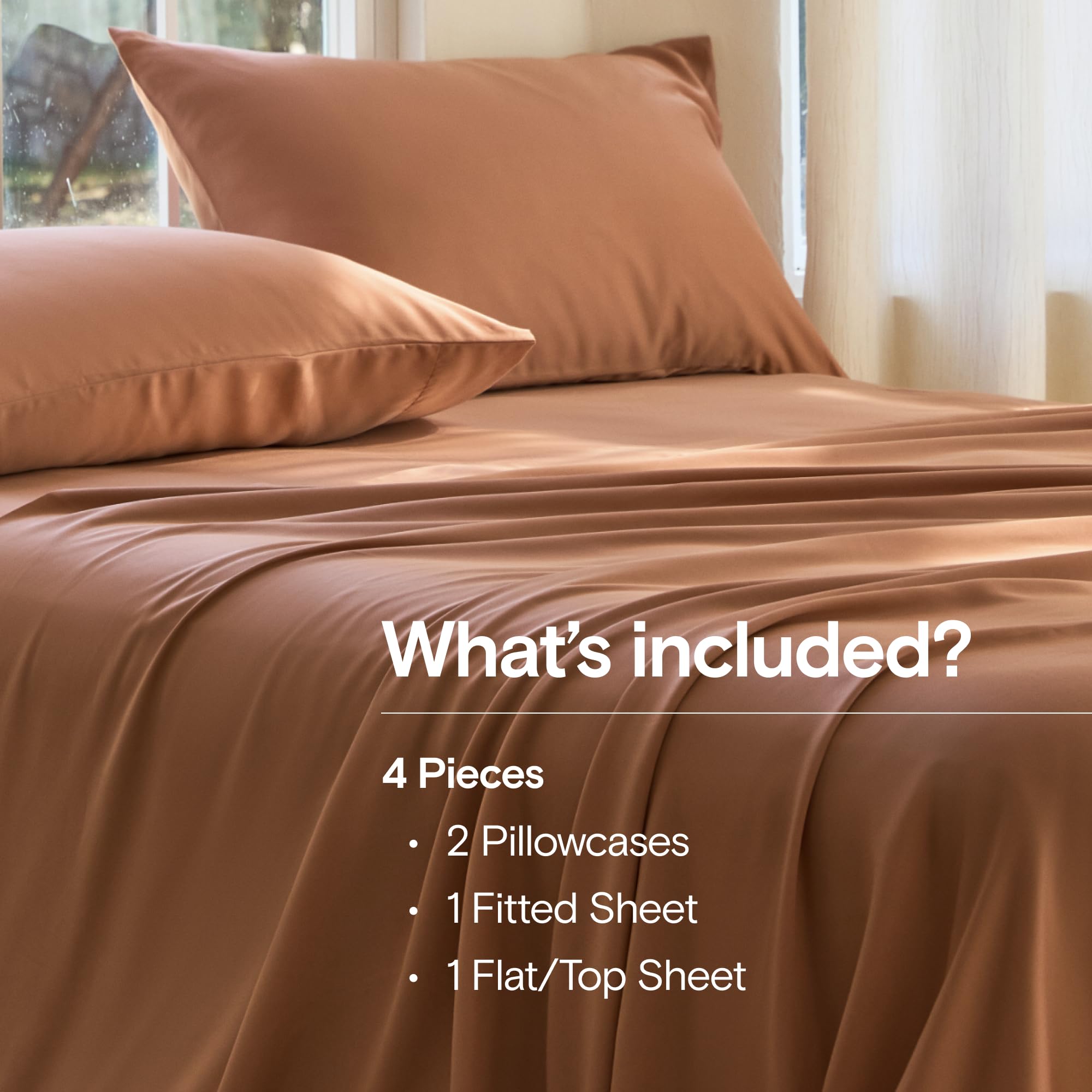 DOZ clay queen top sheet displaying sateen weave and soft touch