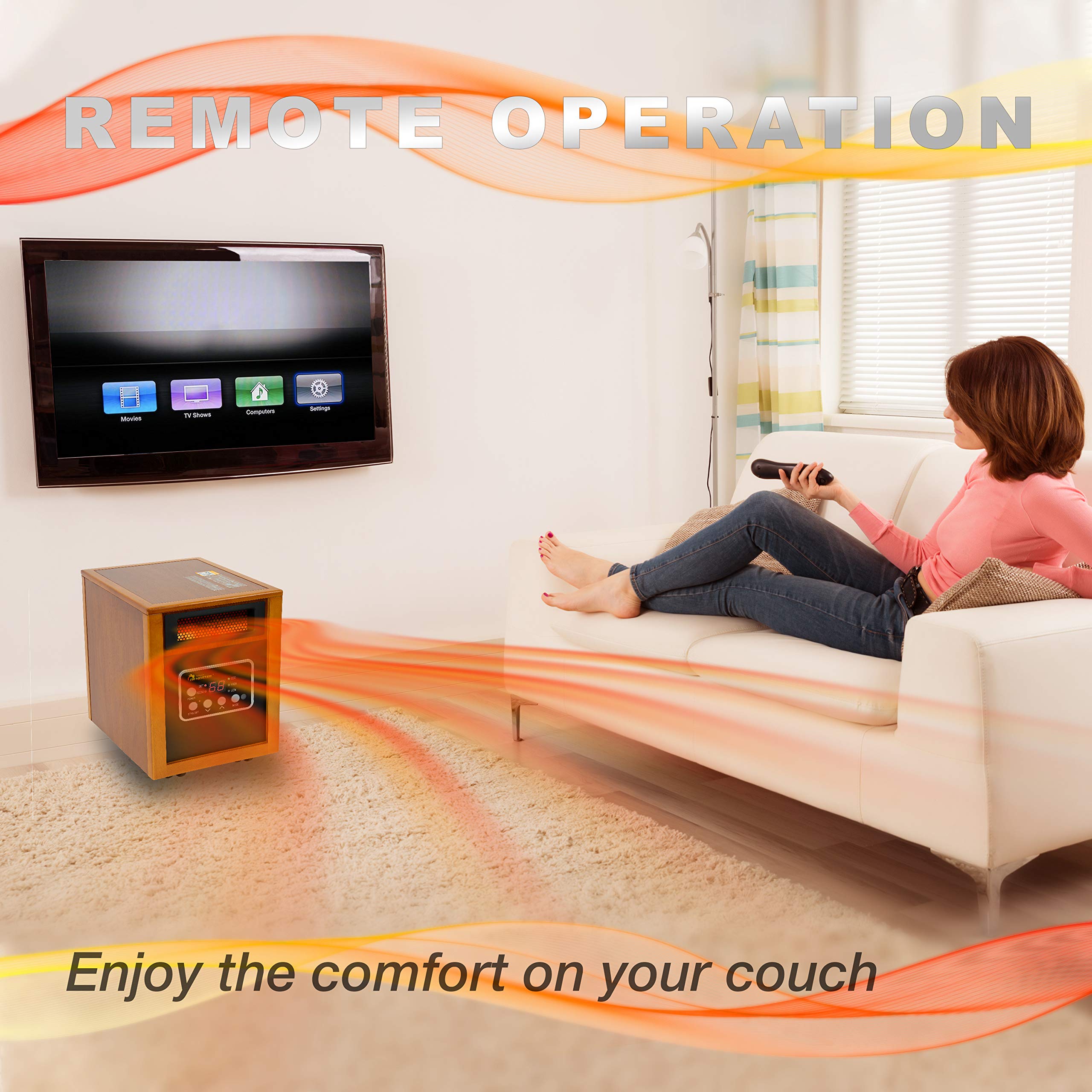 DR-968 caster wheels enable easy relocation around the home