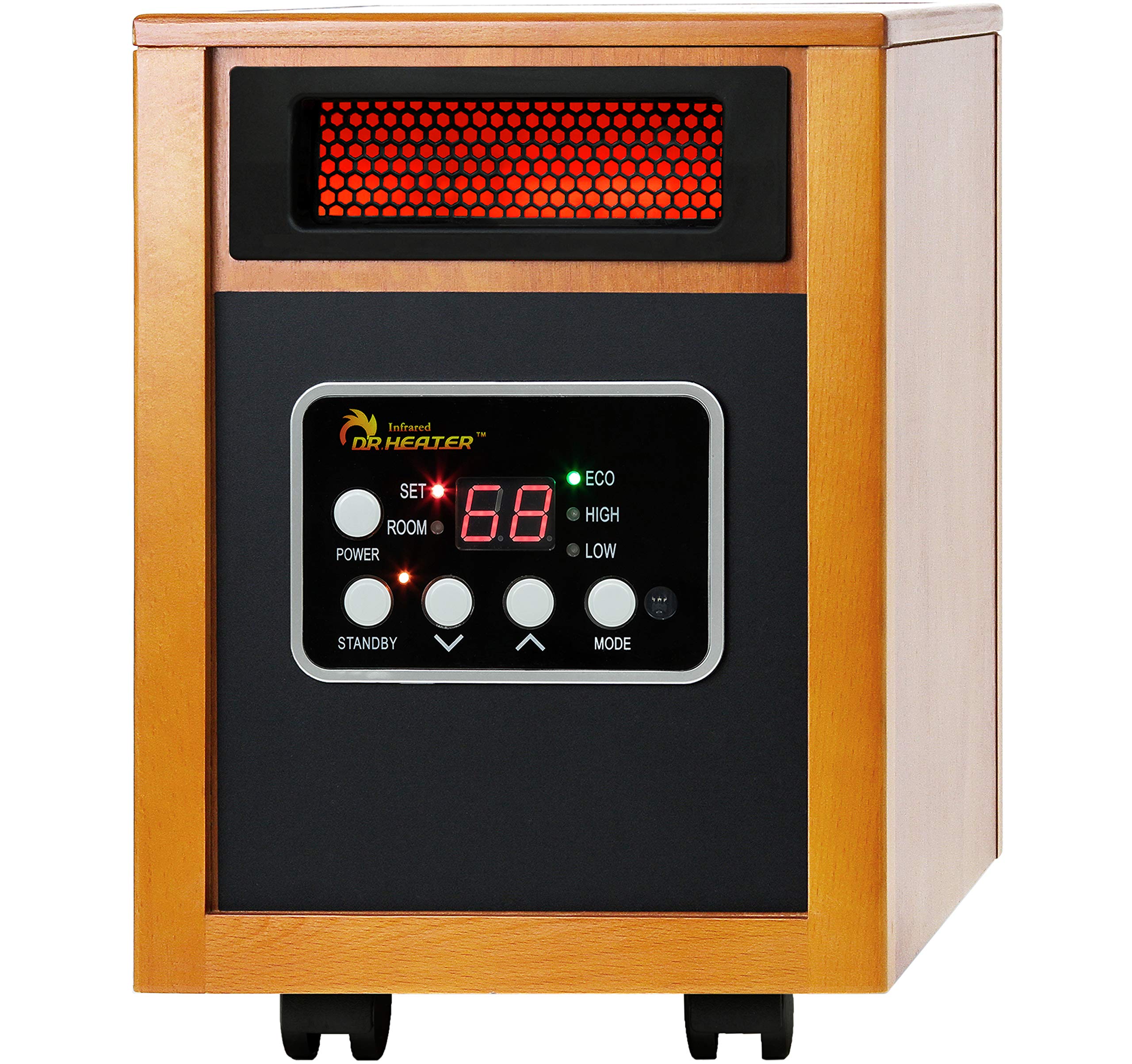 Dr. Infrared Heater DR-968 front view, compact design ideal for small living spaces