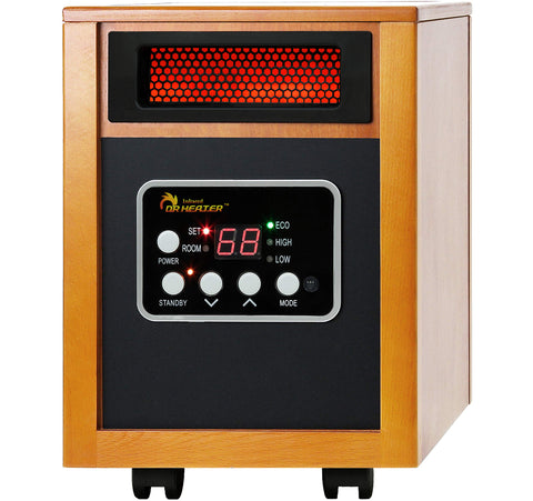 Dr. Infrared Heater DR-968 front view, compact design ideal for small living spaces