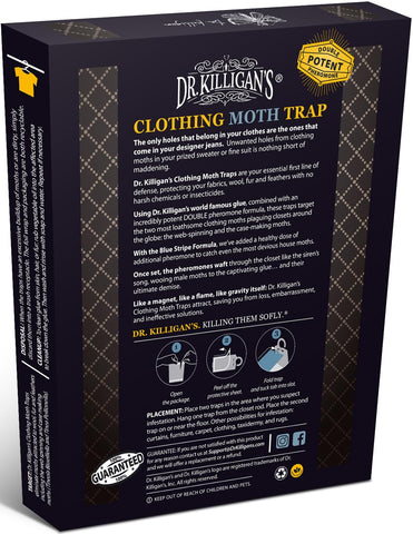 Box packaging displaying six-pack design options for wardrobe protection.