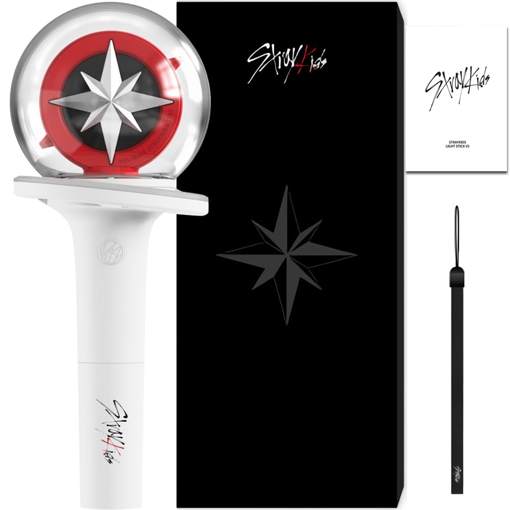 Dr Sayzer Stray Kids Light Stick Ver 2 box contents displayed for reference.