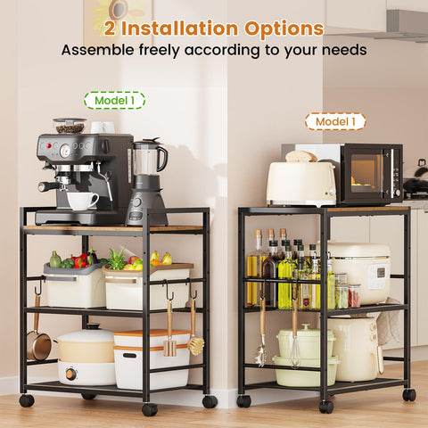 Draelibor cart with lockable wheels for secure placement and easy movement