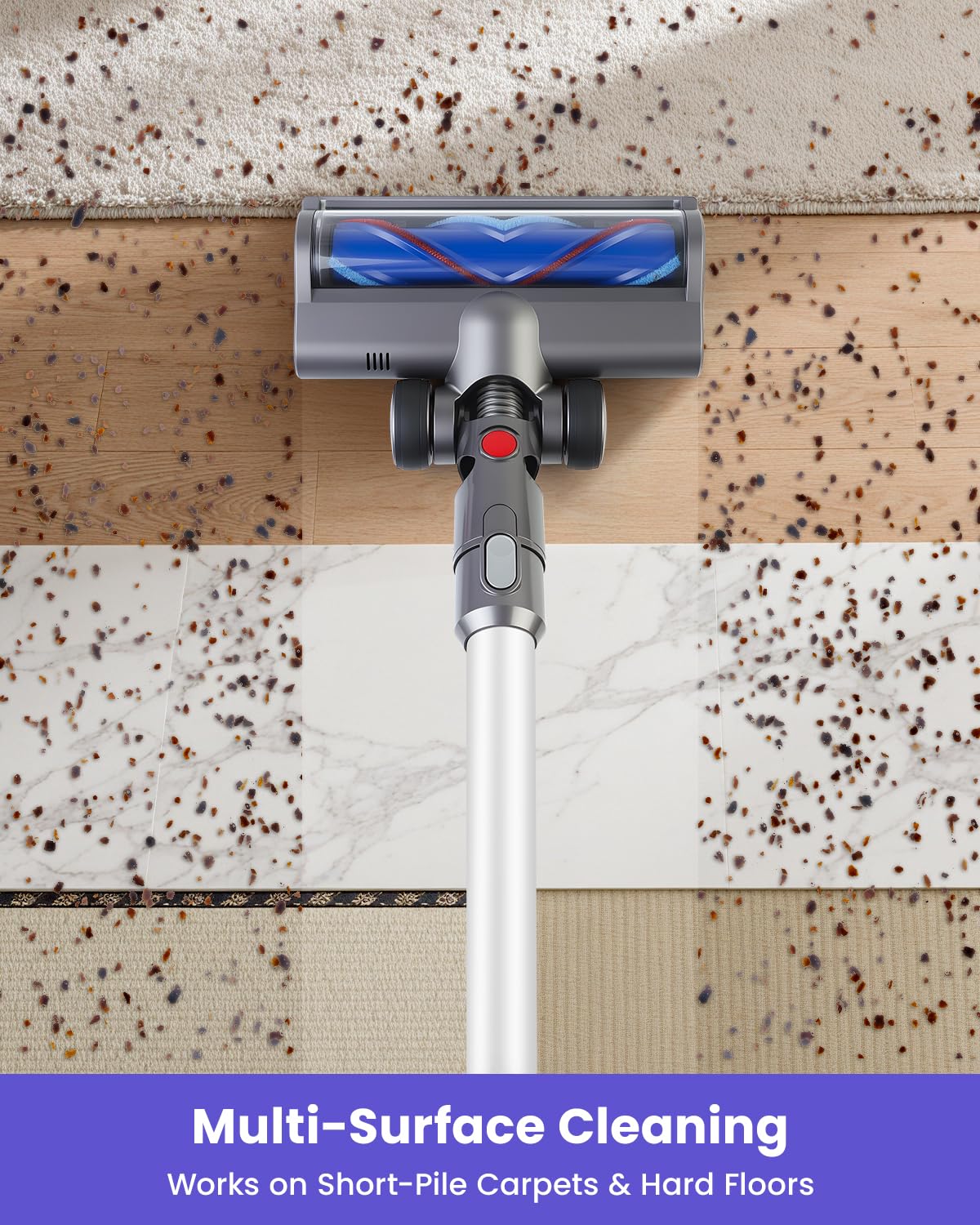 Drajia replacement head cleaning hard floors with efficient pickup
