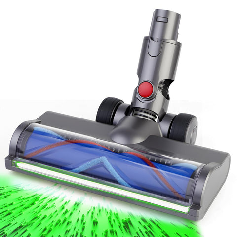 Drajia dust-detection brush head with LED green light reveals hidden dust on floors