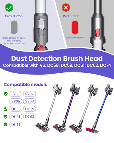 Drajia brush head nylon bristles for precise hard floor cleaning