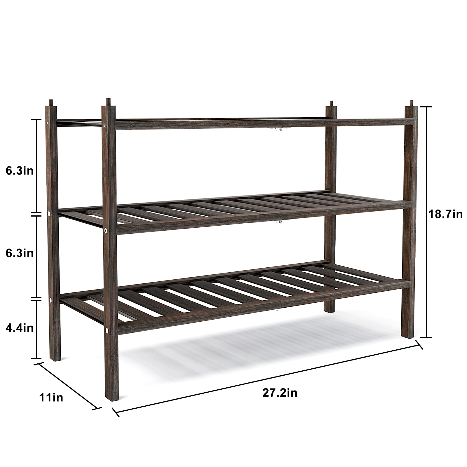 Dranixly sturdy bamboo rack mocha elevates durability and organization in hall.