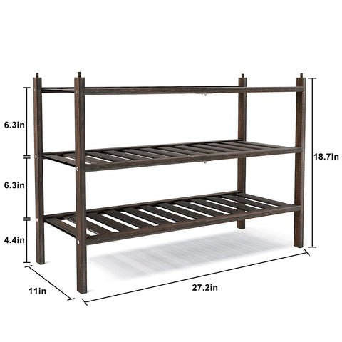 Dranixly sturdy bamboo rack mocha elevates durability and organization in hall.