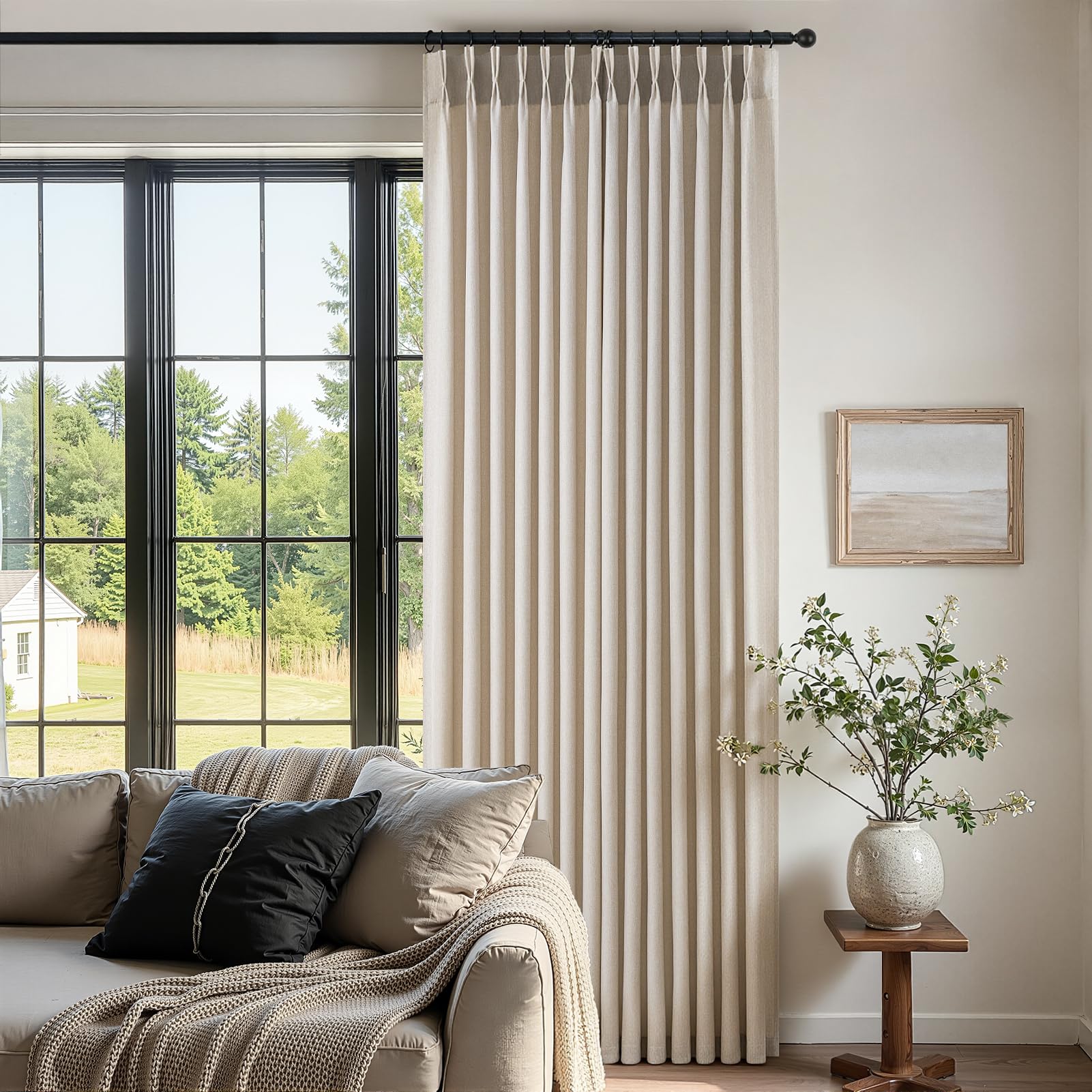 Drapenova 84 inch length curtains provide full coverage and privacy.
