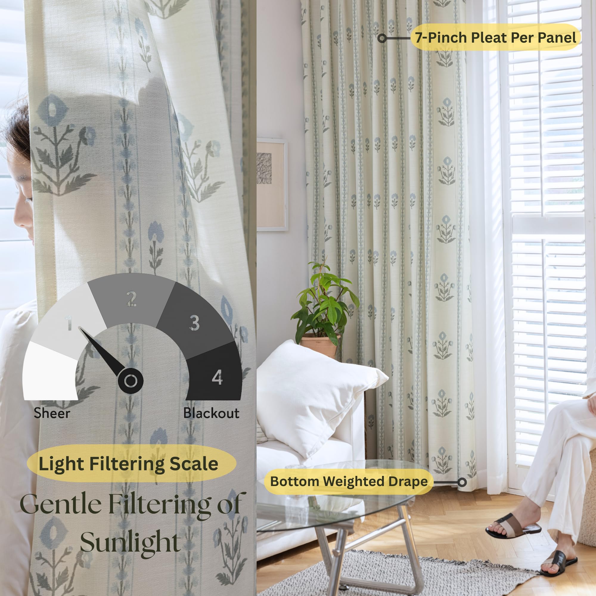 DrapePalette antique-white color shifts with lighting for varied moods.