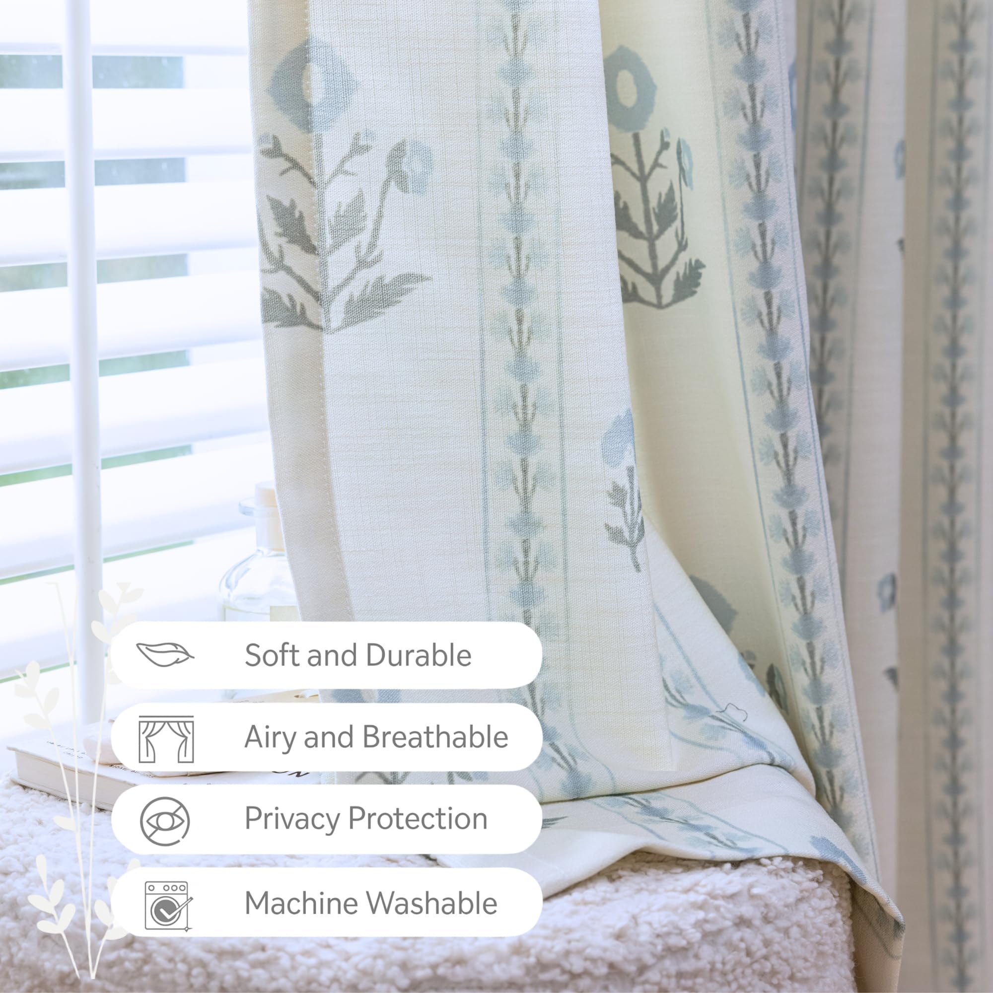 DrapePalette hand-sewn 7-point pinch-pleat design offers refined folds.