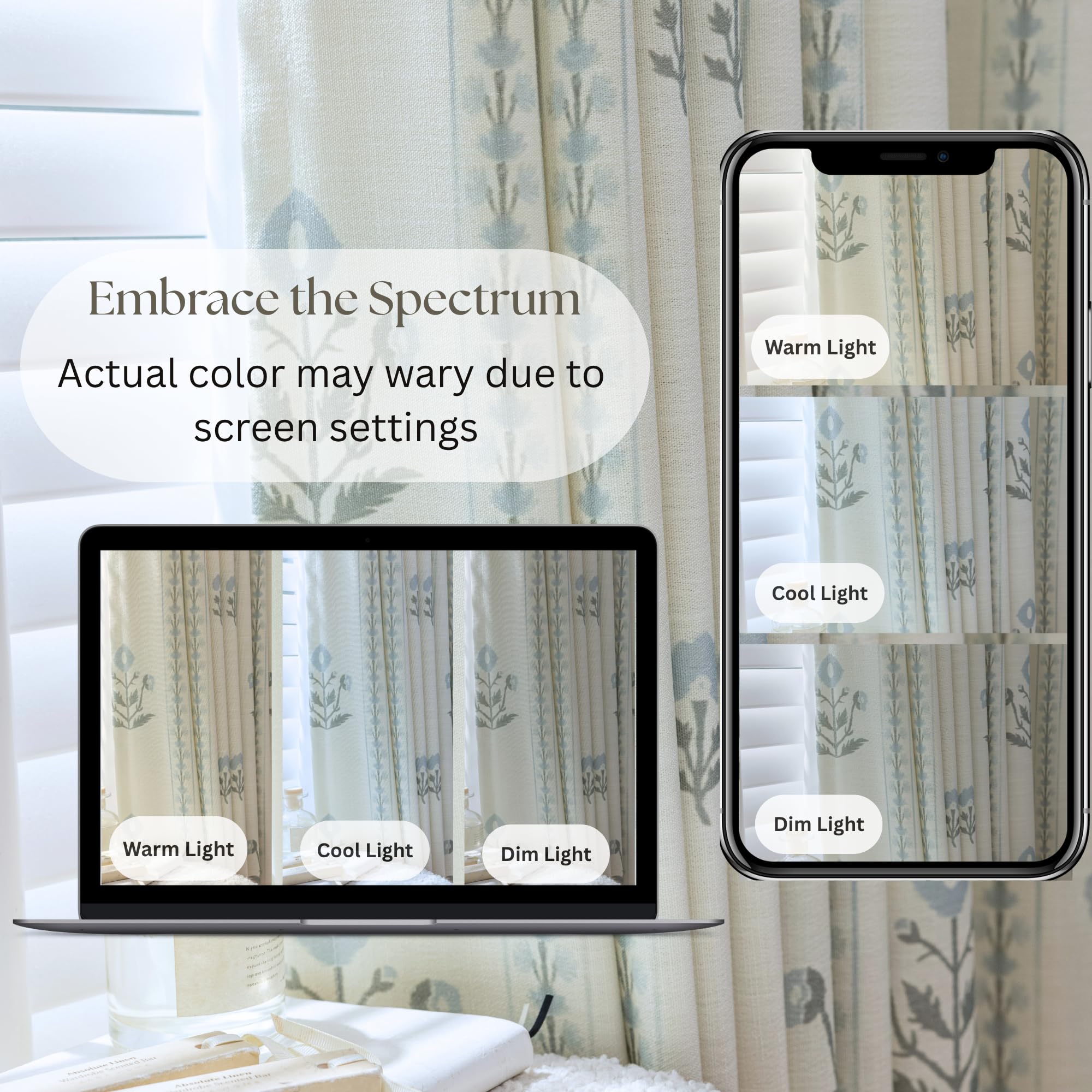 DrapePalette light-filtering curtains two-panels create balanced daylight and privacy.