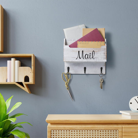 DRASTAR entryway organizer helps reduce clutter and welcome guests.