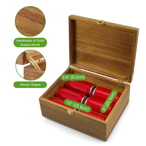 DRASTAR keepsake box features golden latch for quick access and secure closure