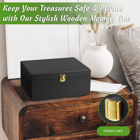 DRASTAR large keepsake box blends with home decor.
