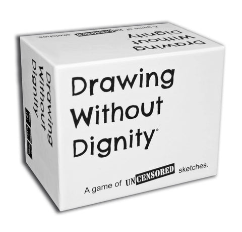 Drawing Without Dignity twisted adult-pictionary card game sparks outrageous laughter.