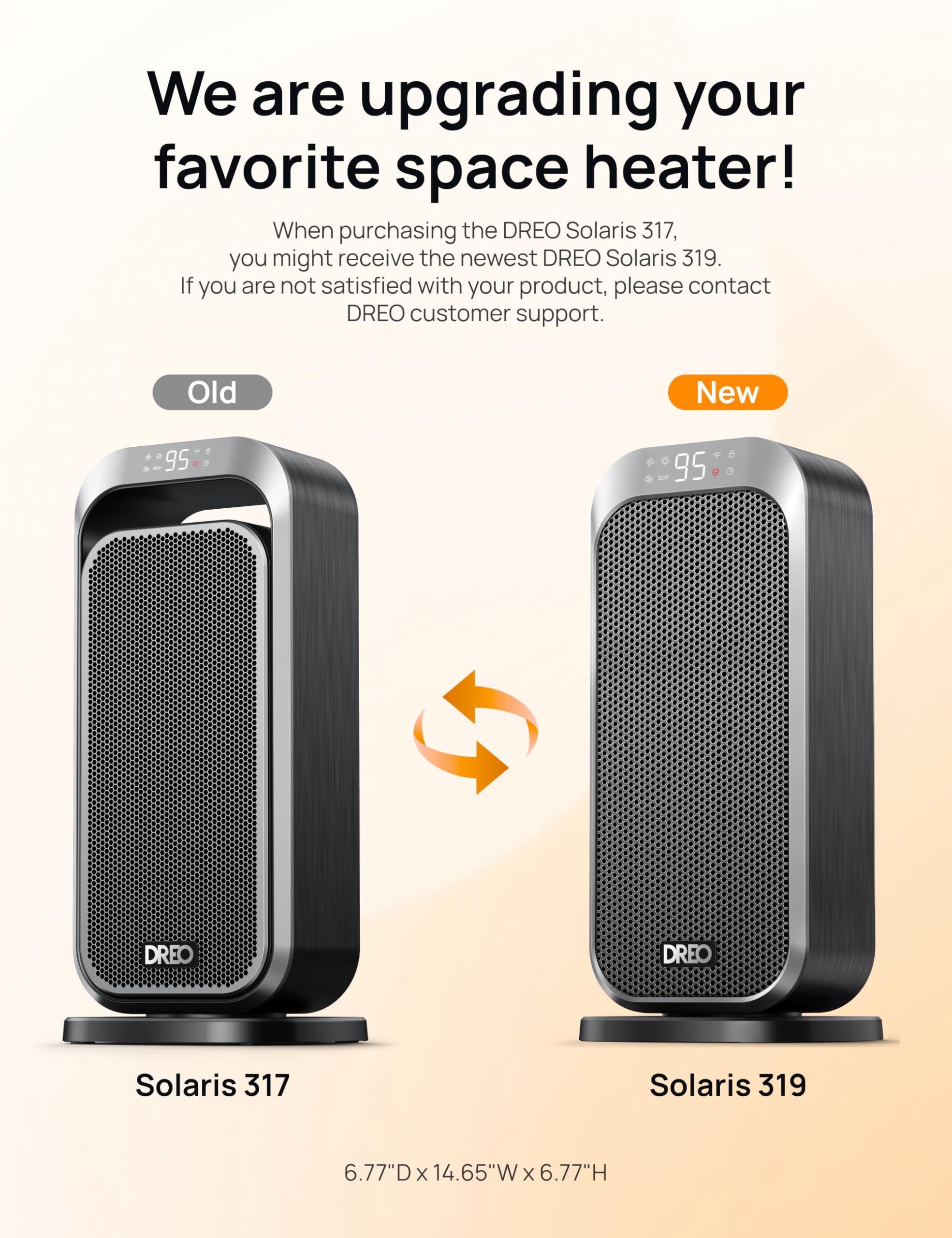 DREO 12-hour timer to schedule warmth