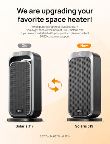 DREO 12-hour timer to schedule warmth