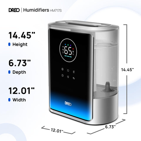 DREO ambient light mood setting adds ambience to any room