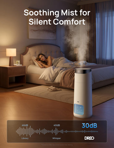 DREO HM755S voice compatibility supports hands-free adjustments.