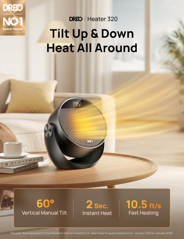 DREO remote control enables convenient operation from anywhere