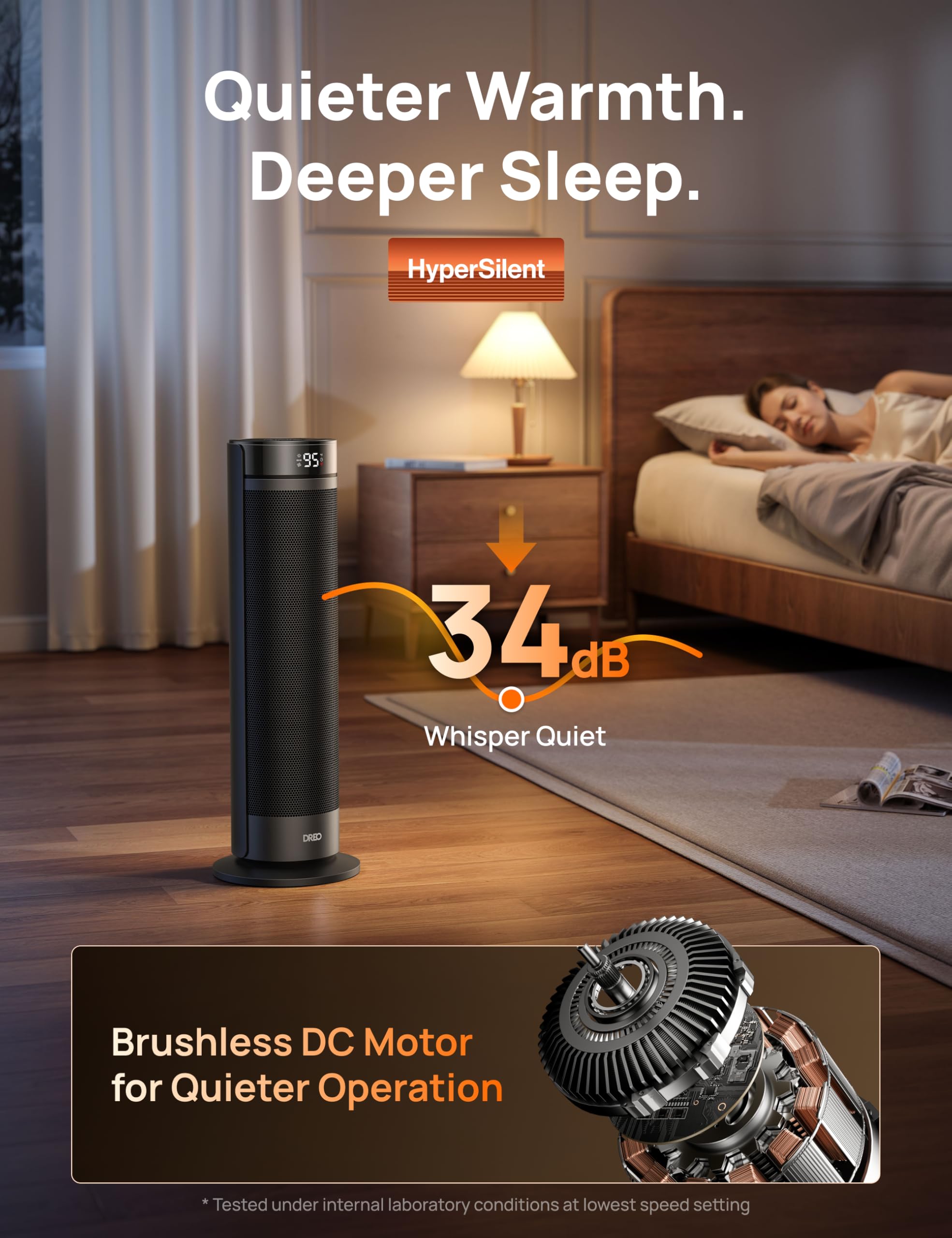 DREO space heater safety features protect kids and pets during use