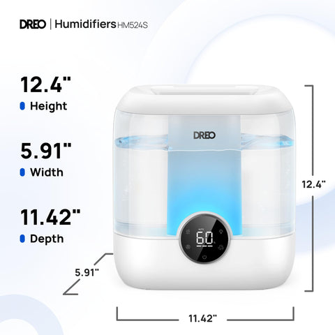 DREO night light option with calming ambiance for bedrooms.